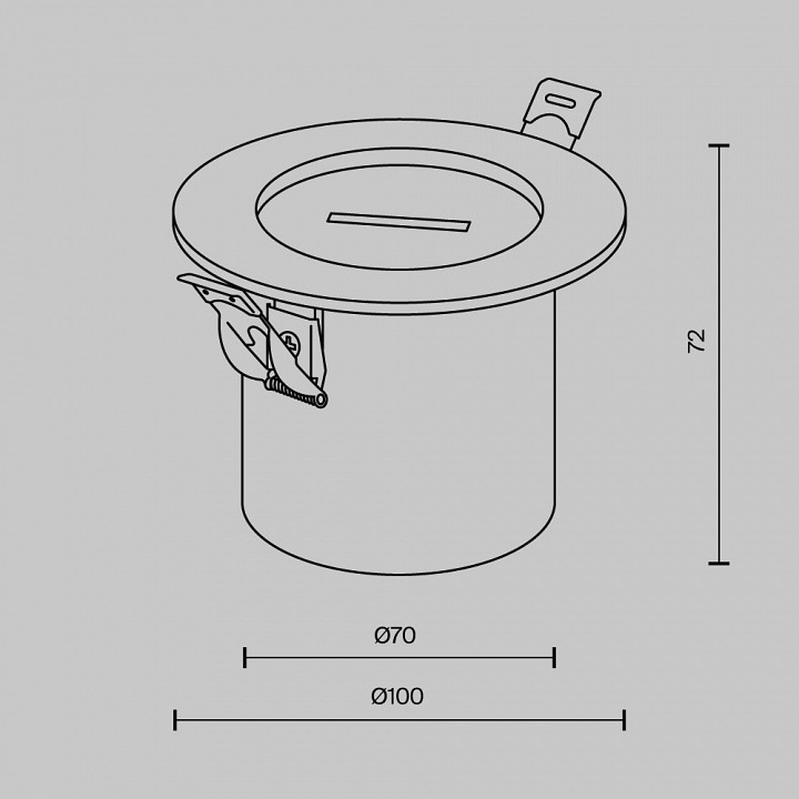 Основание для трека-ремня maytoni technical accessories for system parity tra130rsc-2b