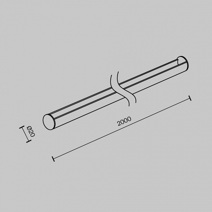 Крепление для треков-ремней maytoni technical accessories for system parity tra130sr-2b