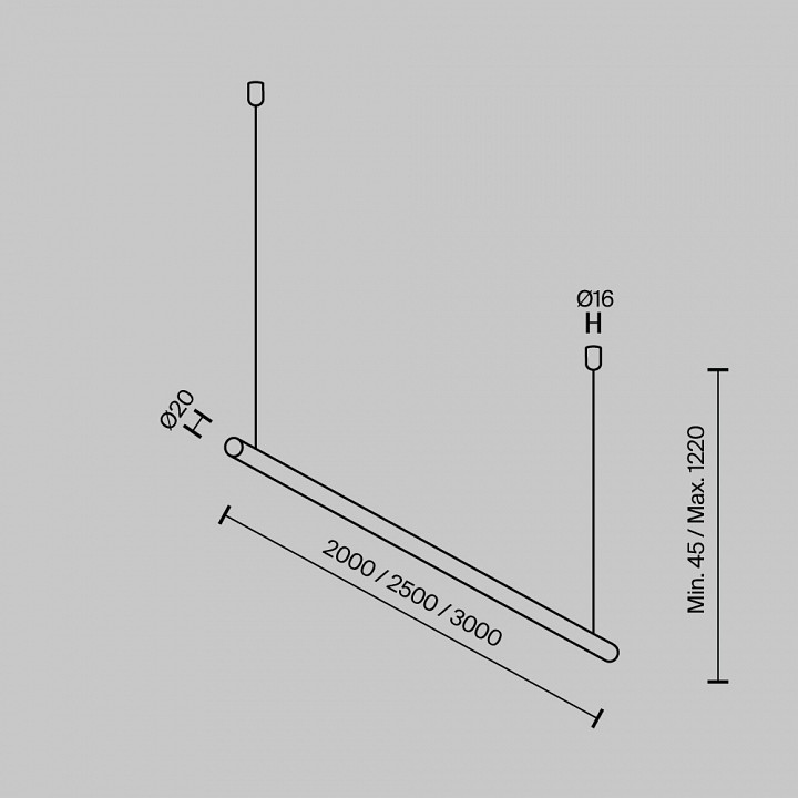 Подвес для треков-ремней maytoni technical accessories for system parity tra130swk-b