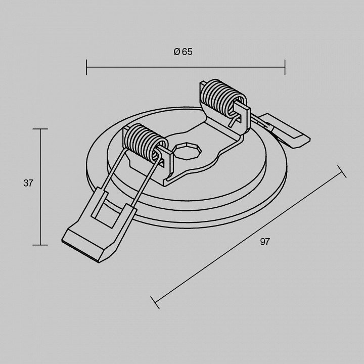 Основание maytoni technical  tra233rcb-b