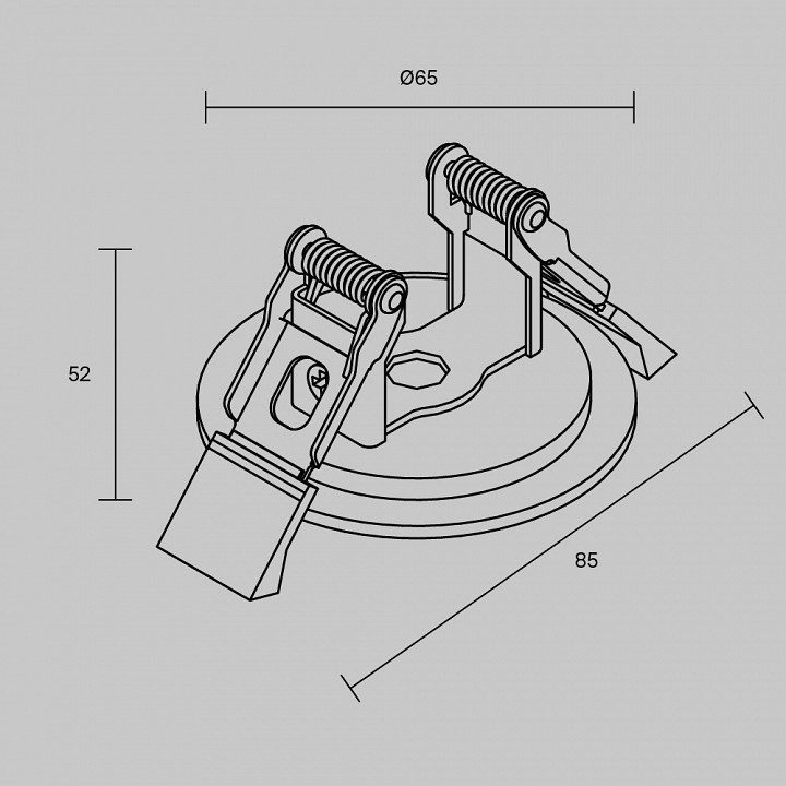 Основание maytoni technical  tra234rcb-b