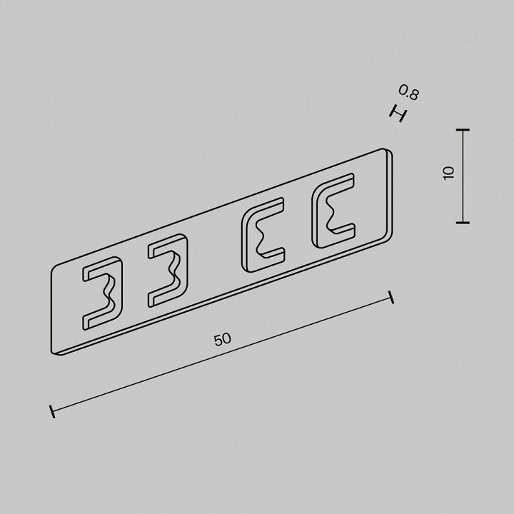 Соединитель линейный для треков maytoni technical  tra239c-21b