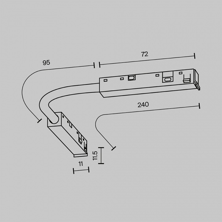 Соединитель гибкий для треков maytoni technical  tra239cs-42b