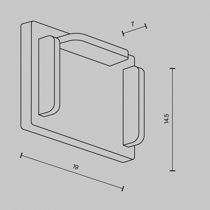 Заглушка для трека maytoni technical  tra239ec-41b
