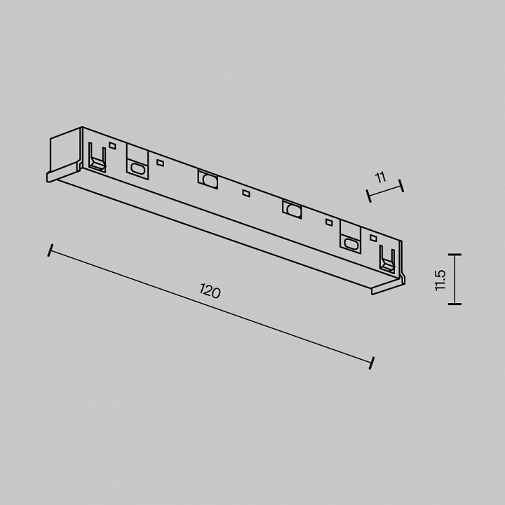 Соединитель линейный для треков maytoni technical  tra239pc-42b
