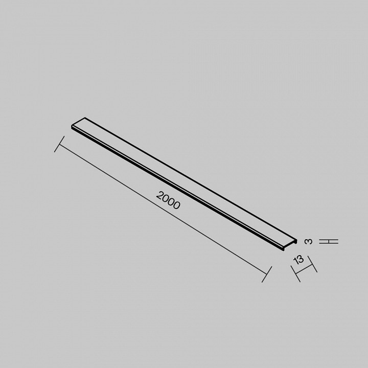 Рассеиватель maytoni technical accessories for tracks exility tramn034dc-2w