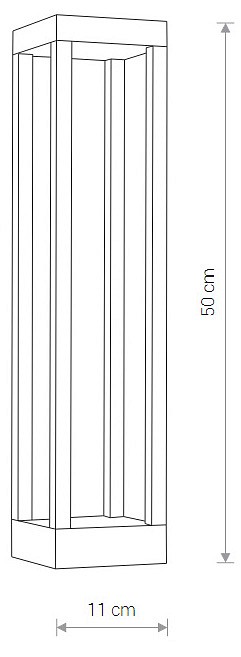 Наземный низкий светильник nowodvorski structure led 8145