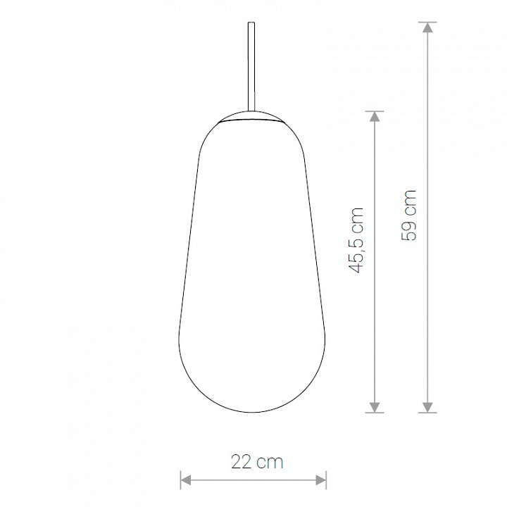 Плафон стеклянный nowodvorski cameleon pear l tr/g 8532