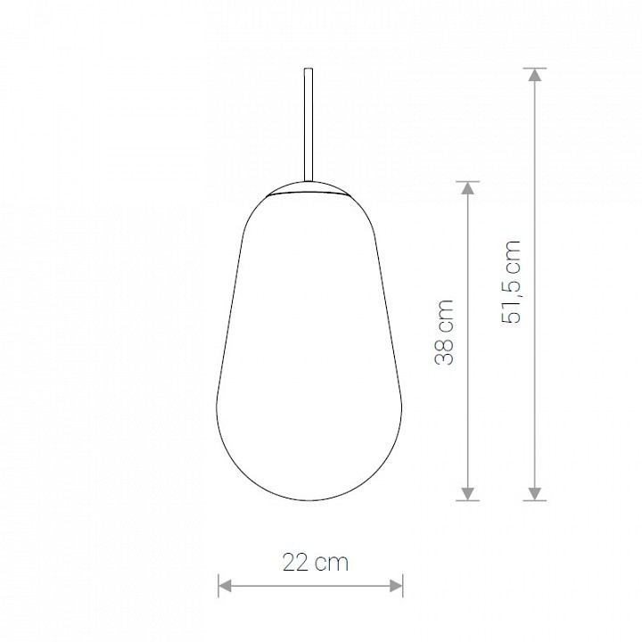 Плафон стеклянный nowodvorski cameleon pear m tr/g 8533