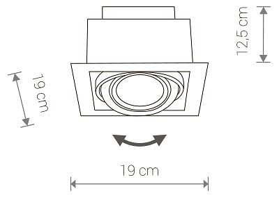 Встраиваемый светильник nowodvorski downlight 9573