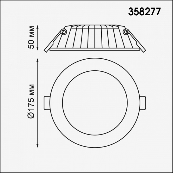 Встраиваемый светильник novotech gesso 358277