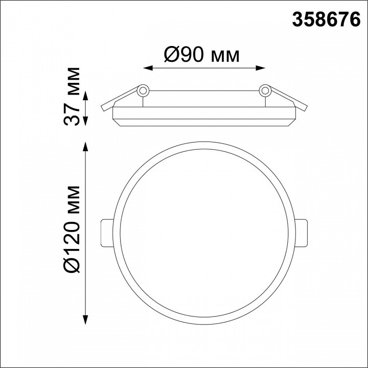 Встраиваемый светильник novotech pandora 358676