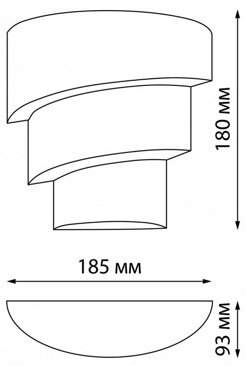 Накладной светильник novotech strait 359197