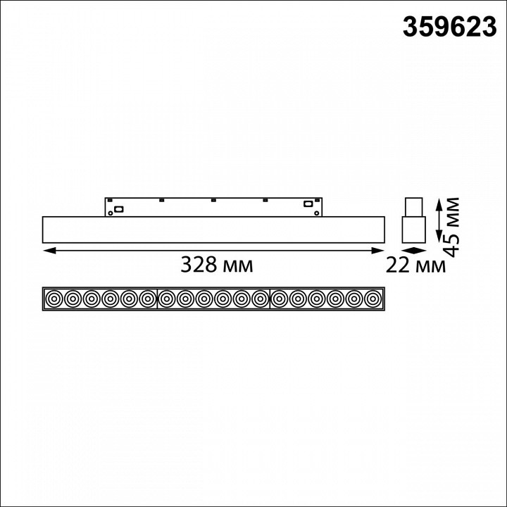 Накладной светильник novotech shino 359623