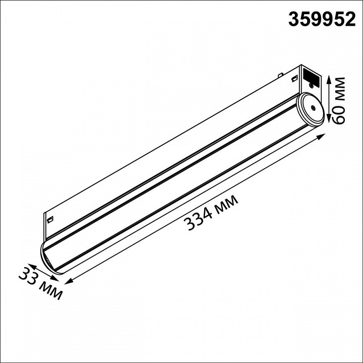 Накладной светильник novotech vector 220v 359952