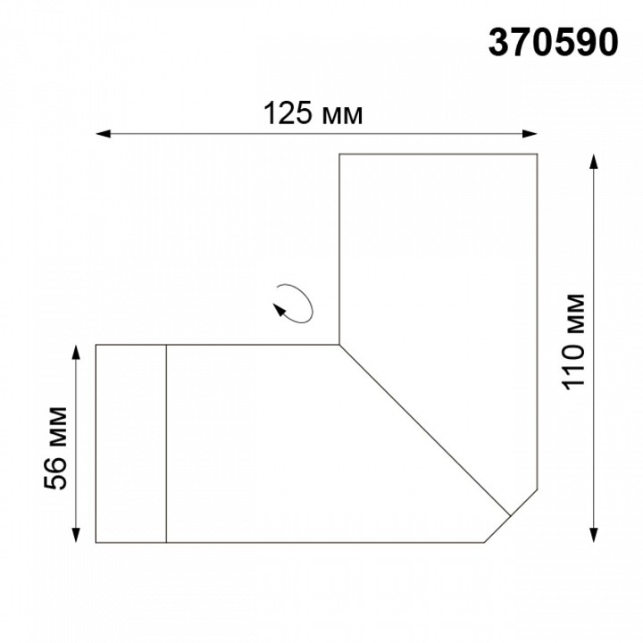 Накладной светильник novotech elite 370590