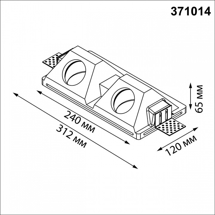 Встраиваемый светильник novotech cail 371014