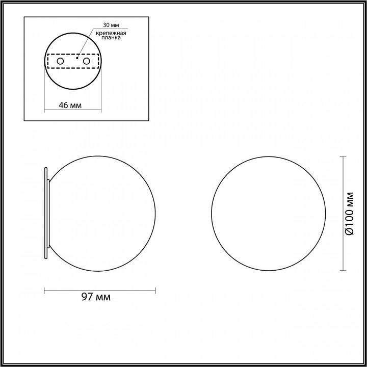 Накладной светильник odeon light marbella 6684/5cl