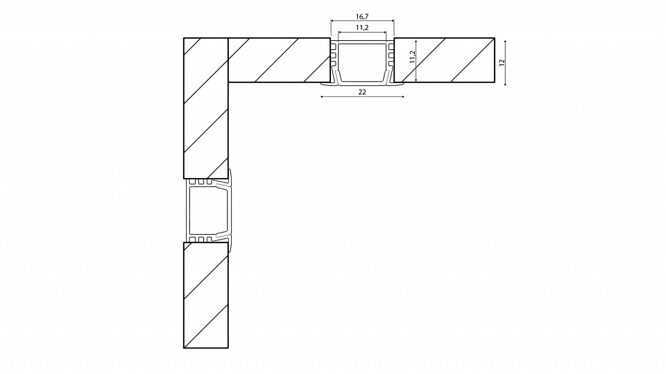 Короб встраиваемый swg rc rc-2212