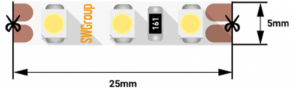 Лента светодиодная swg swg3t120 swg3t120-12-9.6-nw