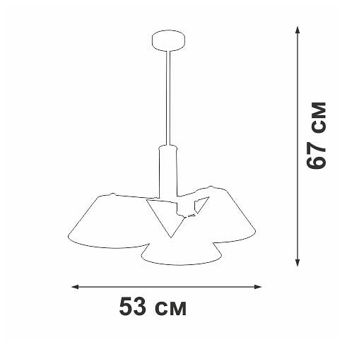 Подвесная люстра vitaluce v1876 v1876-1/3pl