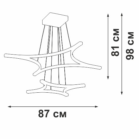 Подвесной светильник vitaluce v2511dt v2511dt-0/4+4s