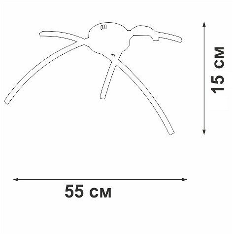Потолочная люстра vitaluce v2513dt v2513dt-8/3pl