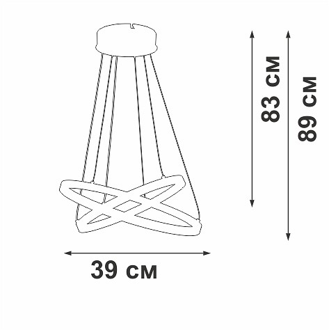 Подвесной светильник vitaluce v2515dt v2515dt-1/2s