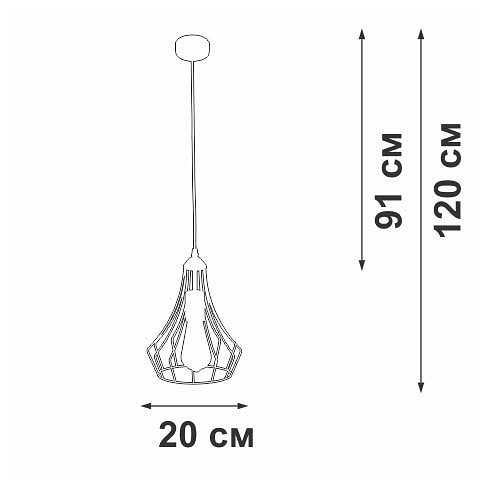 Подвесной светильник vitaluce v2566 v2566-1/1s