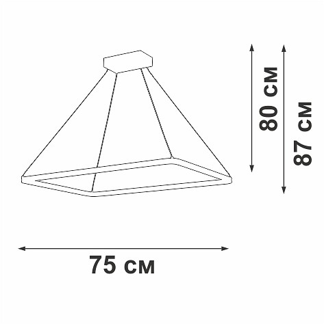 Подвесной светильник vitaluce v2704 v2704-0/1s