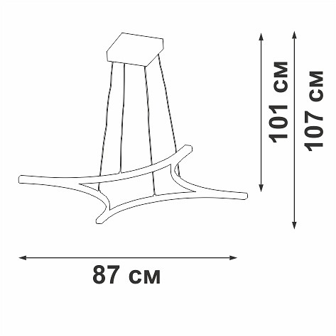 Подвесной светильник vitaluce v2707 v2707-9/4s