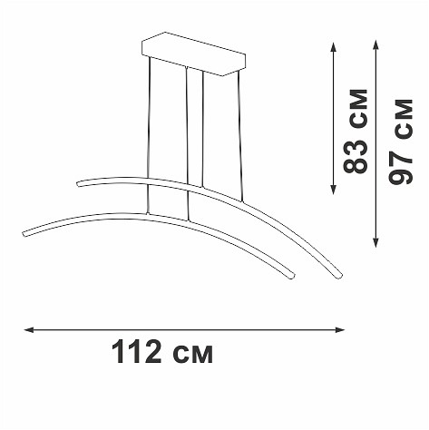 Подвесной светильник vitaluce v2709 v2709-1/2s
