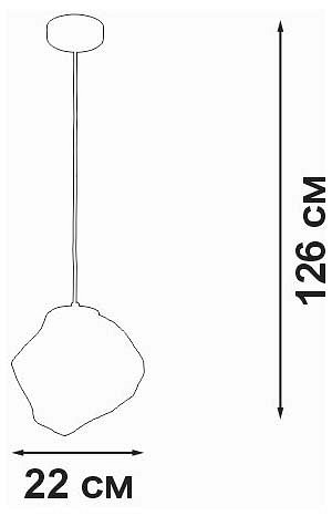 Подвесной светильник vitaluce v2735 v2735-1/1s