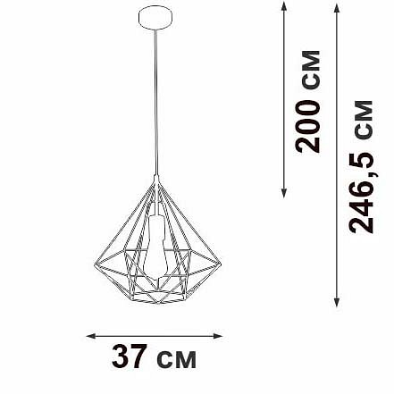 Подвесной светильник vitaluce v28041 v28041-1/1s