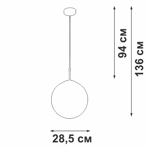 Подвесной светильник vitaluce v2815 v2815-1/1s