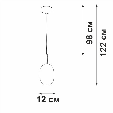 Подвесной светильник vitaluce v2821 v2821-1/1s