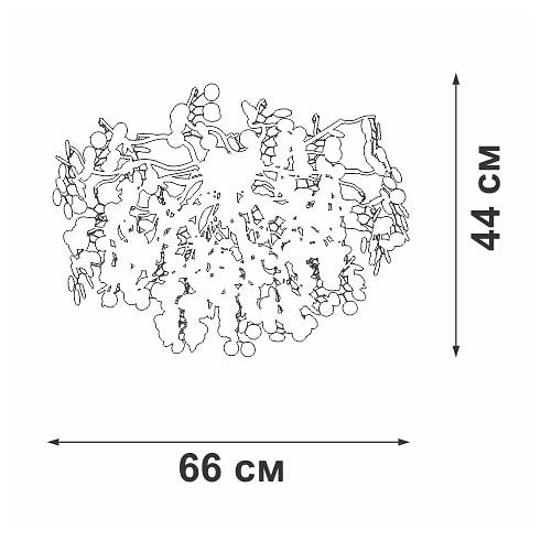 Потолочная люстра vitaluce v2832 v2832-1/7pl