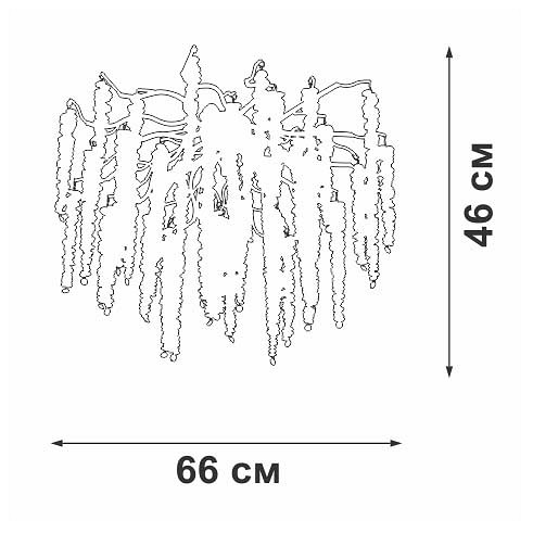 Потолочная люстра vitaluce v2855 v2855-1/7pl