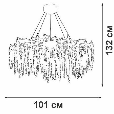 Подвесная люстра vitaluce v28551 v28551-1/13s