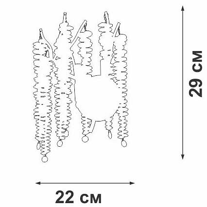 Бра vitaluce v28551 v28551-1/2a