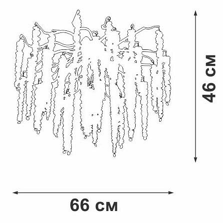Потолочная люстра vitaluce v28551 v28551-1/7pl