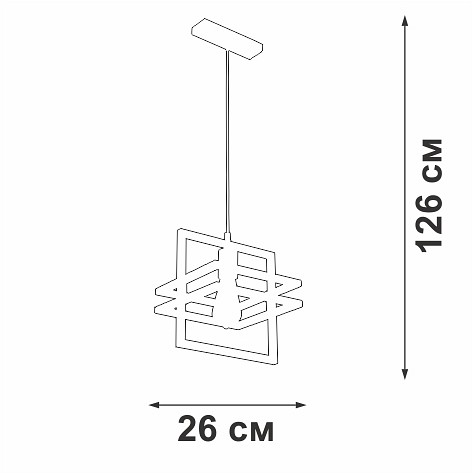 Подвесной светильник vitaluce v2861 v2861-1/1s