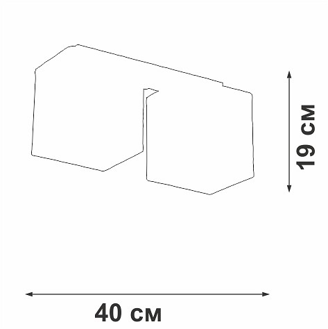 Накладной светильник vitaluce v2879 v2879-1/2pl