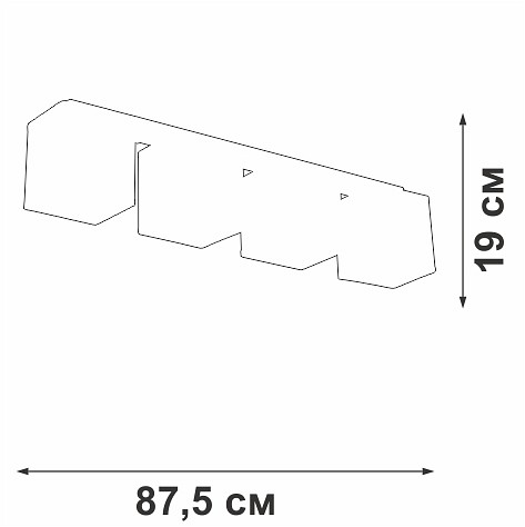 Накладной светильник vitaluce v2879 v2879-1/4pl