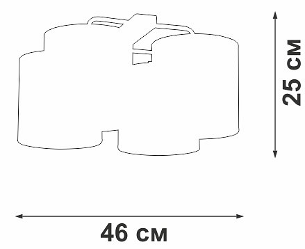 Потолочная люстра vitaluce v2882 v28820-1/4pl