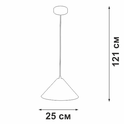 Подвесной светильник vitaluce v2925 v2925-0/1s