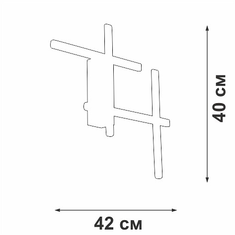 Накладной светильник vitaluce v3043 v3043-1/4a