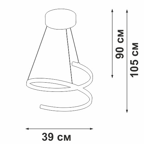 Подвесной светильник vitaluce v3044 v3044-0/1s