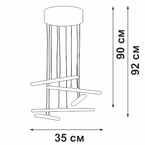 Подвесной светильник vitaluce v3046 v3046-1/5s