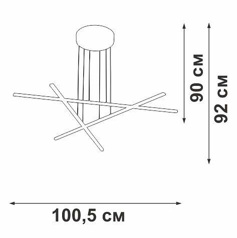 Подвесная люстра vitaluce v3051 v3051-1/3s